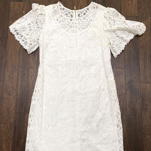 Dress Barn Dresses & Skirts - BNWT Dress Barn White Lace Dress Size 10 RN63264